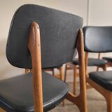Set of 6 vintage Stella chairs, Scandinavian style