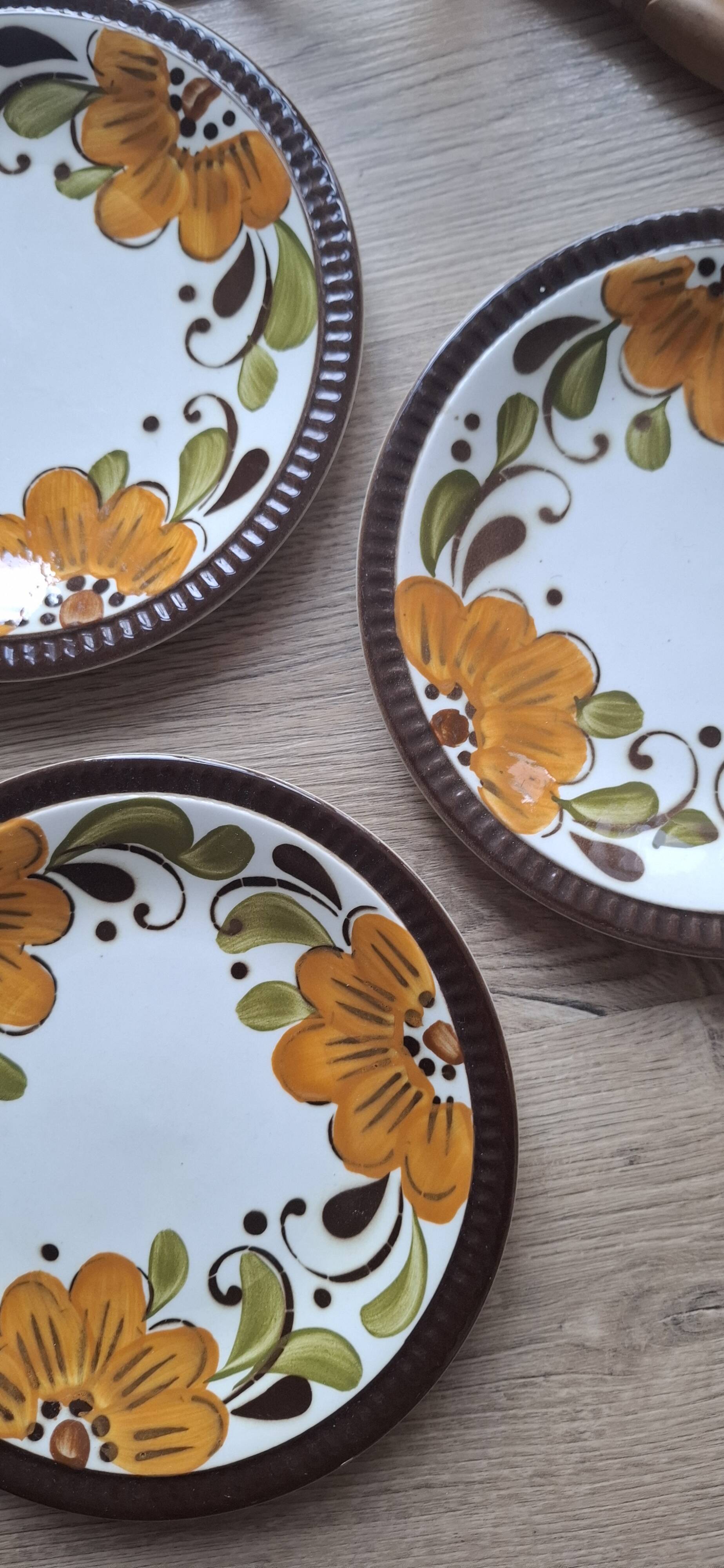 Set 5 assiettes Paradisio Boch 1966