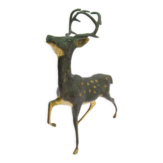 Old brass deer