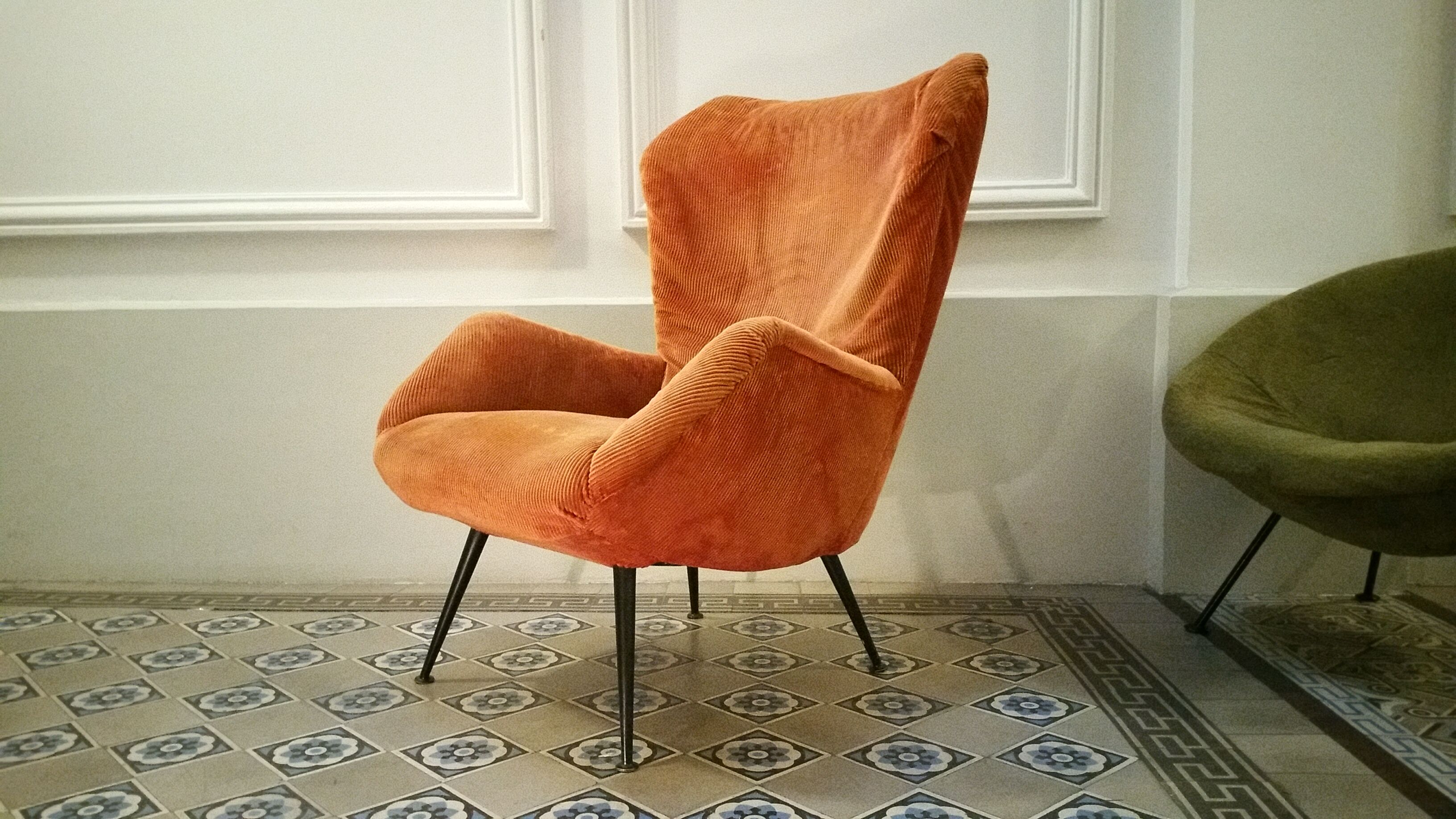 Chair Wing chair Bergère flesh years easy 50