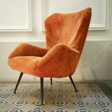 Chair Wing chair Bergère flesh years easy 50