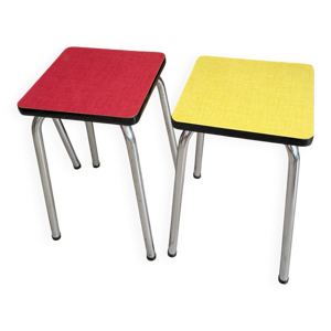 Lot de 2 tabourets formica