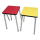 Lot de 2 tabourets Formica vintage