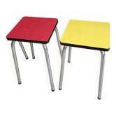Set of 2 vintage Formica stools