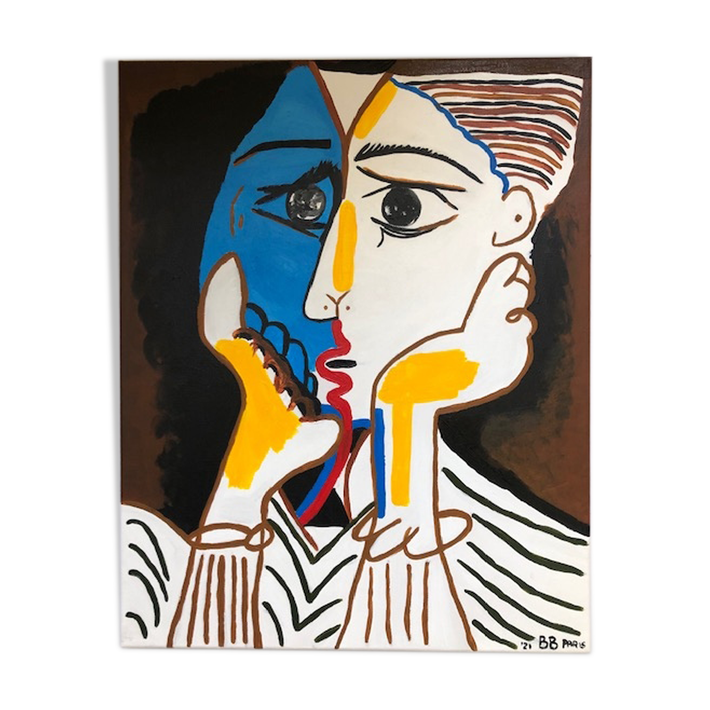 Acrylic canvas Les Amants