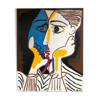 Acrylic canvas Les Amants