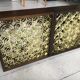 Pair of wooden frame wall lights, Odreco