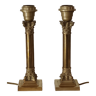 Pair of Lamp Feet in XXth Bronze
