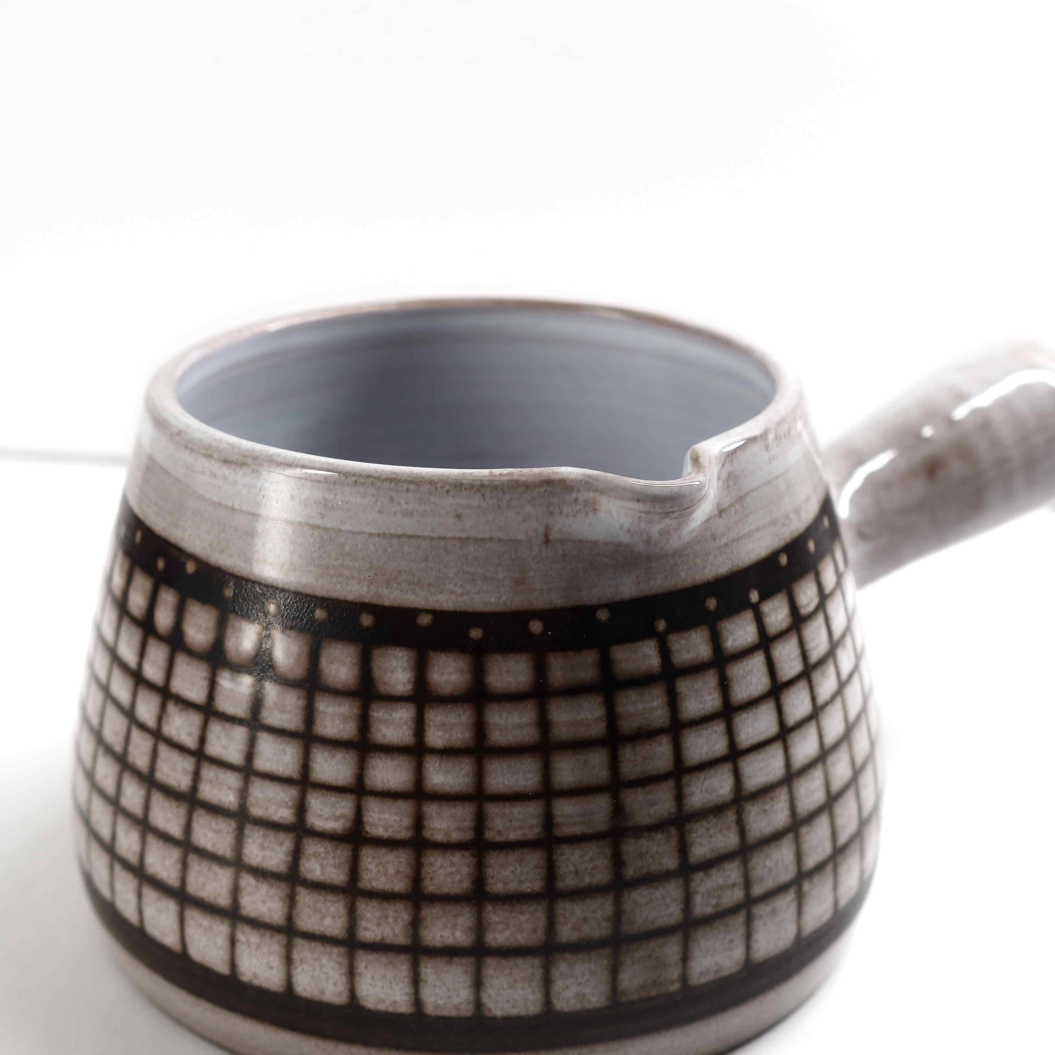 Ceramic bowl with handle – French design by Émile Masson, 1960s