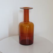 Holmegaard Gulvase By Otto Brauer 1960s Amber