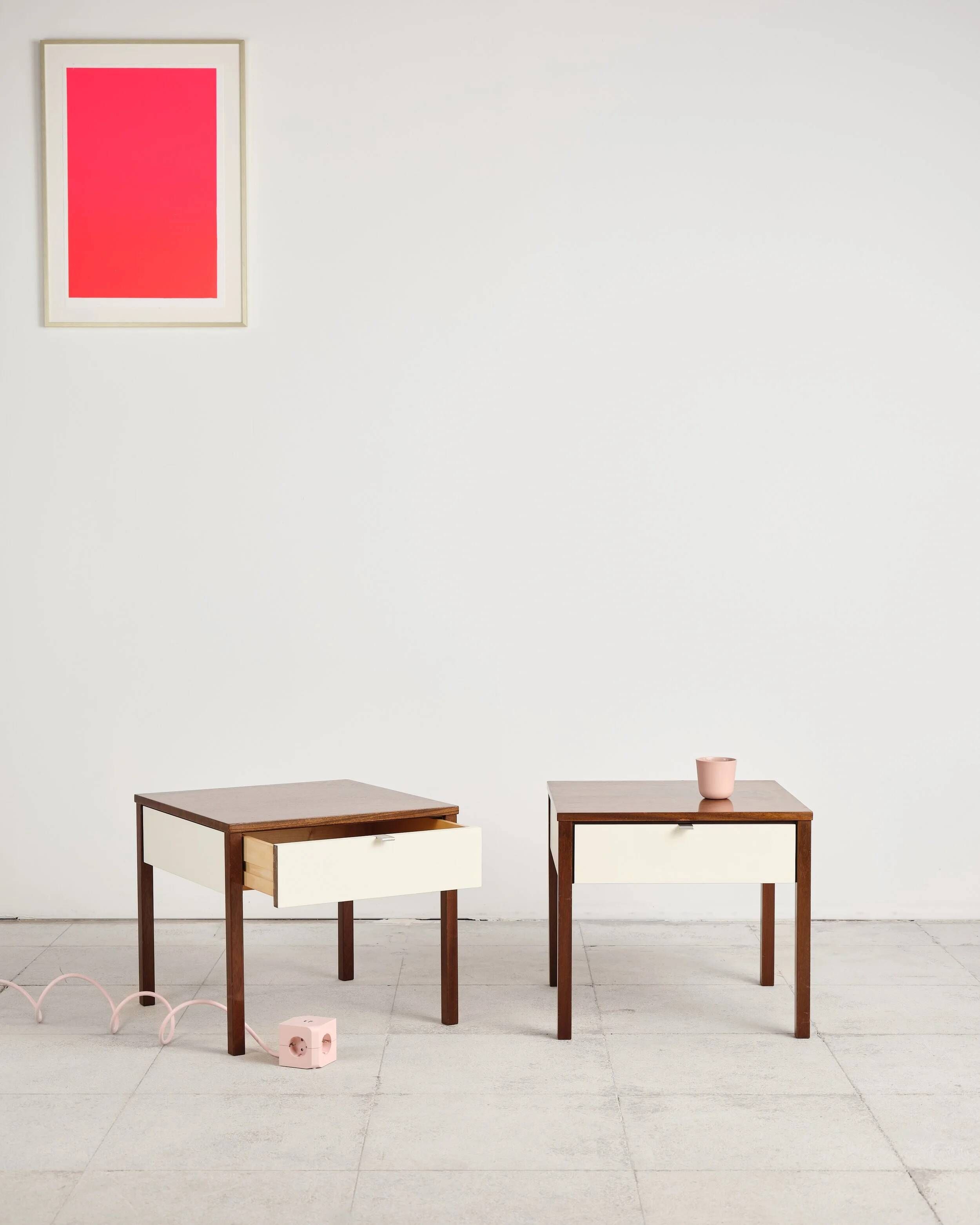 Pair of bedside tables by Florence Knoll, United States, 1960s