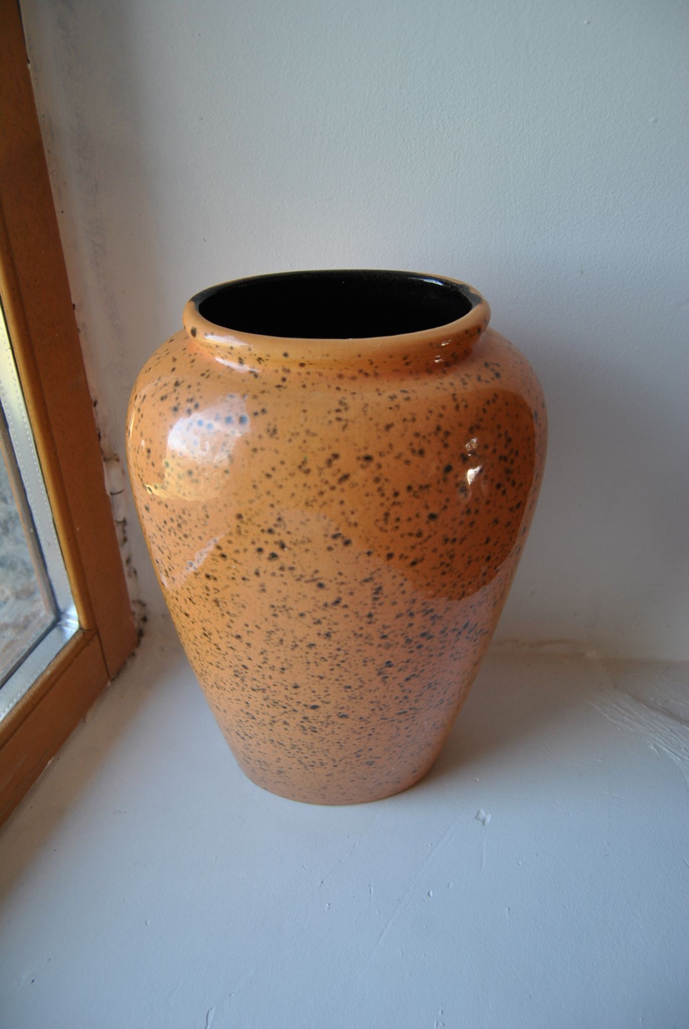 W.Germany 504-30 orange speckled vase 70s