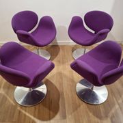Ensemble de 4 fauteuils, Tulip, Pierre Paulin, Pays-Bas années 1980.