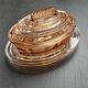 Rosaline glass butter dish: Art Deco