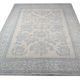 Handknotted Light Blue Rug Cream Oversize Floral Zeigler Carpet Home Interi