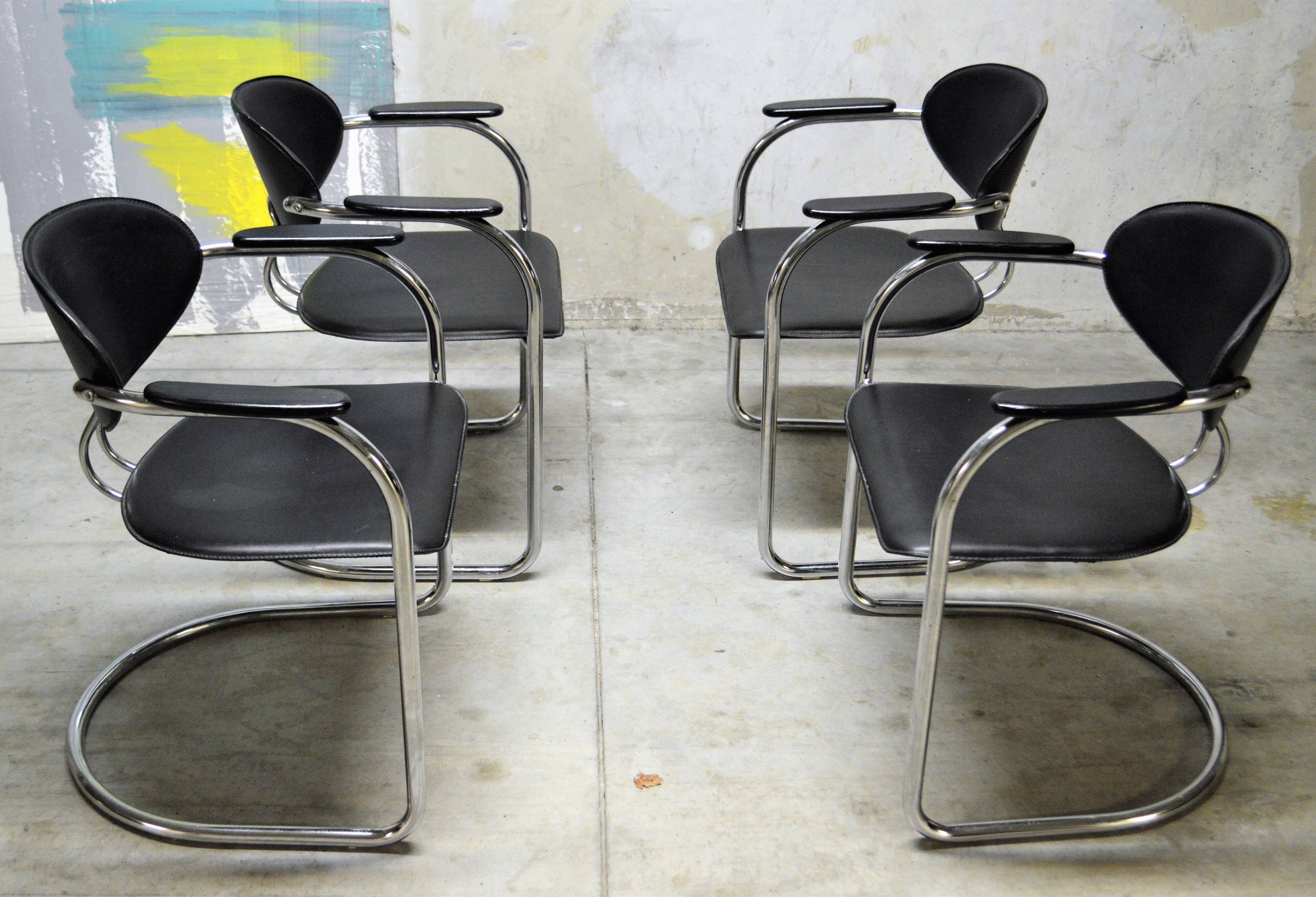 Vintage chairs from the 80s Bauhaus design