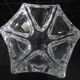 Star-shaped crystal bowl by Daum – With original label