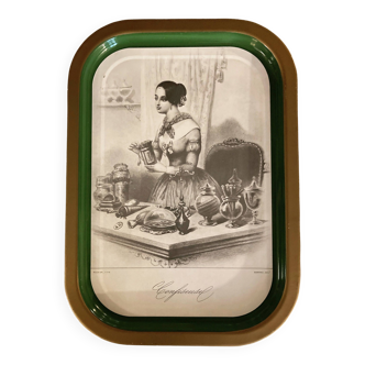 Patisfrance advertising tray, "confectioner", 1970s