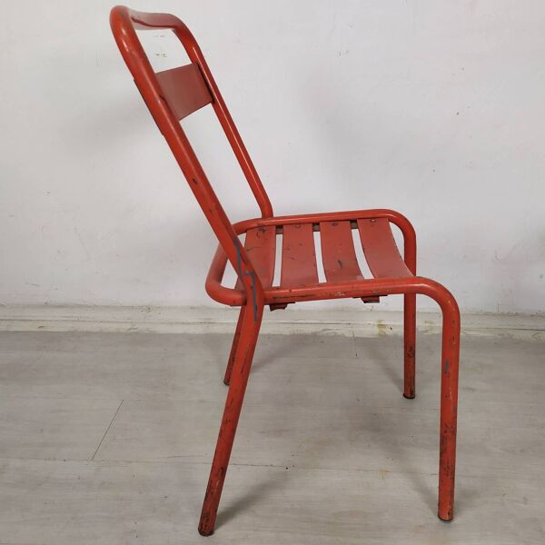 4 chaises bistrot métal tolix