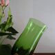 8 glasses water blown glass vintage green