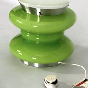 Stilux Milano, large green murano glass table lamp from 60s