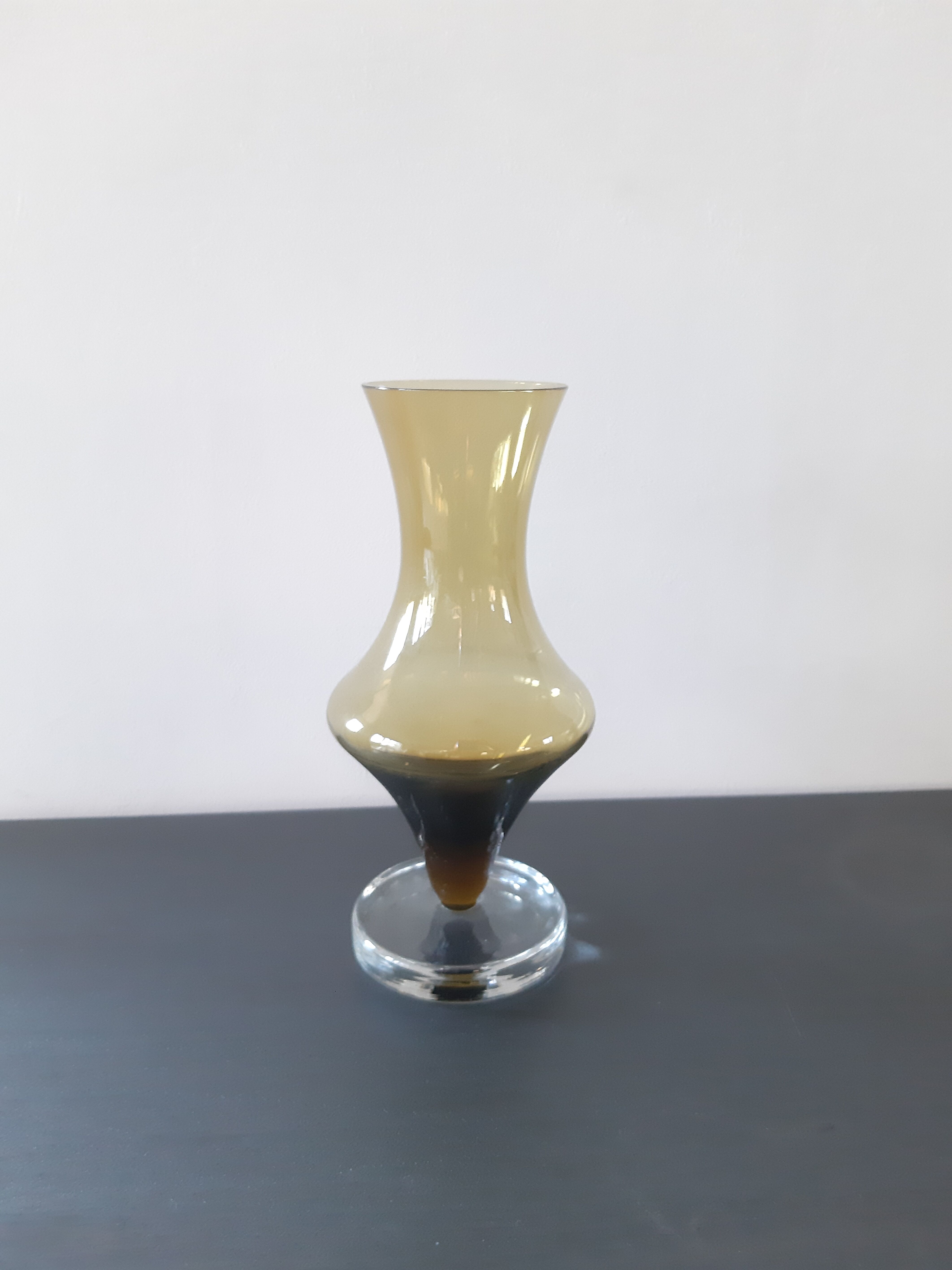 Vintage smoked vase