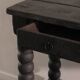 Console table in Shou Sugi Ban finish