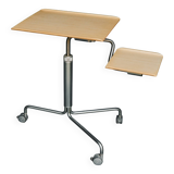 Archimede rolling table by Altek – industrial design, wood & metal