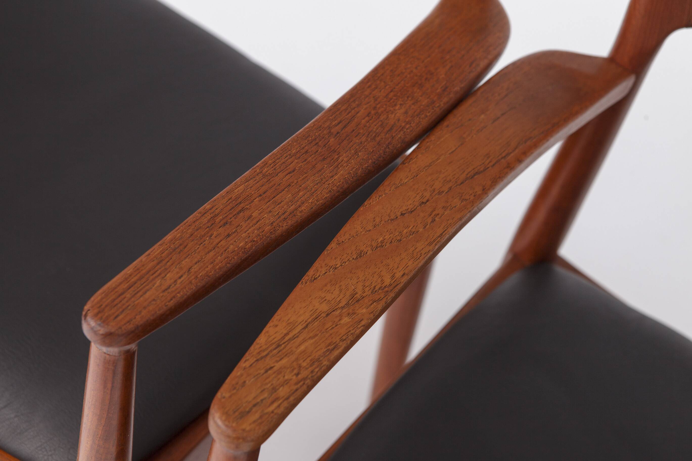Set of 2 Henning Kjærnulf Armchairs, Korup Stolefabrik 1960s, Danish Teak