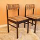 Chaises vintage moderniste années 50 -
