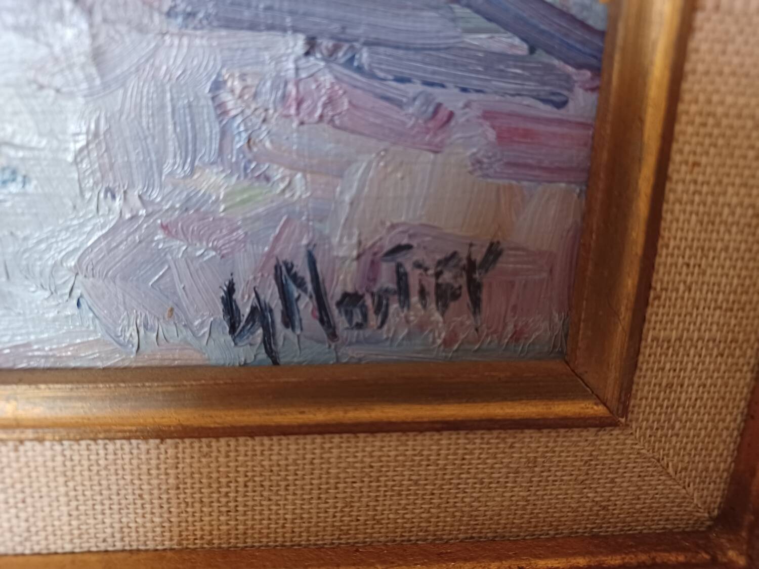 Peinture à l huile Wierre effroy