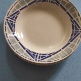 Series of 4 earthenware soup plates