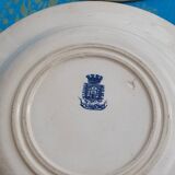 6 deep plates from Gien Chardon series