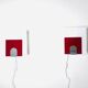 Minimalist Postmodern Wall Lights by Nafa Nybro Armaturfabrik, Sweden 1980s