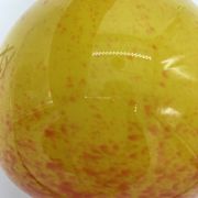 Vintage orange and yellow soliflore vase, signed