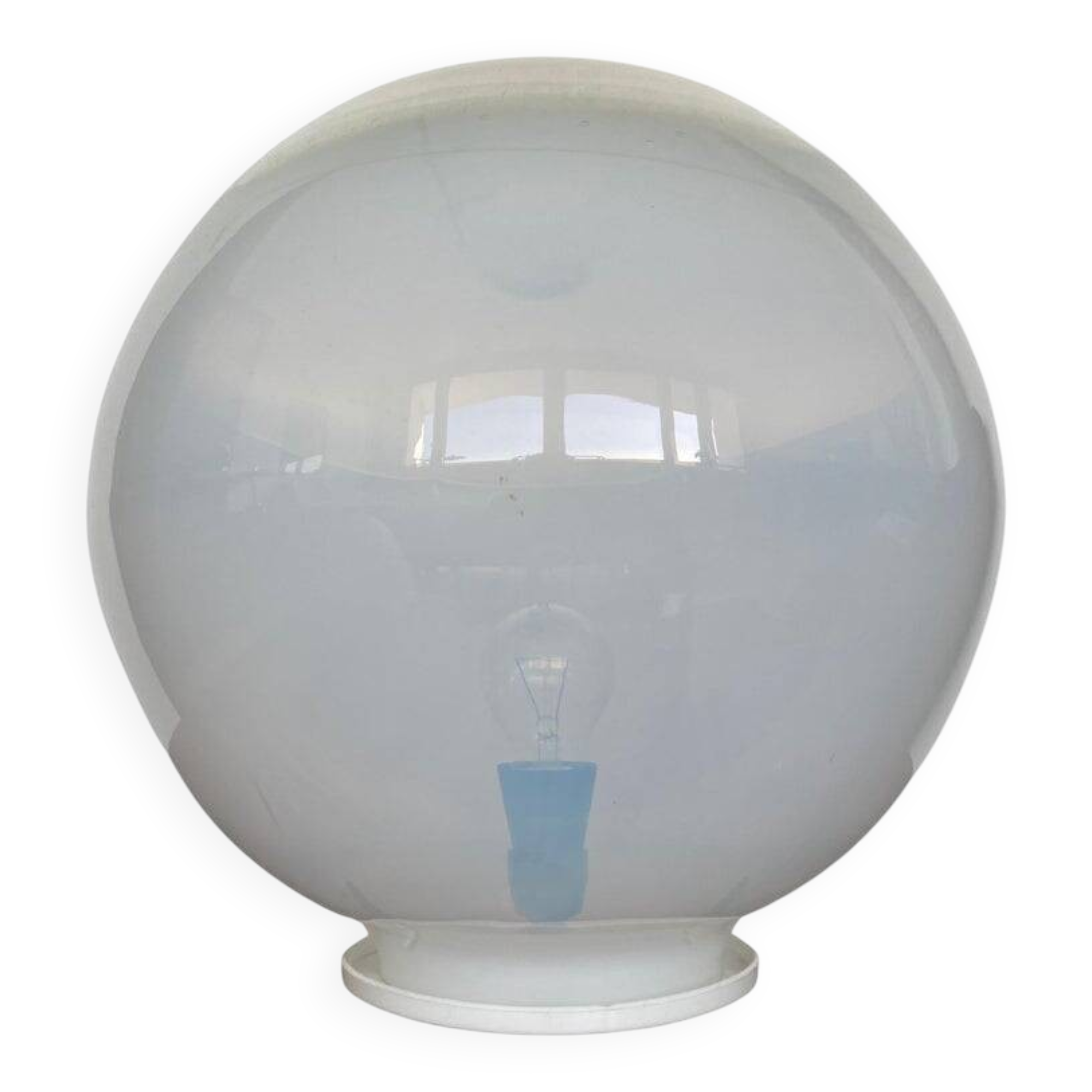 Big mid-century art glass table lamp, Czechoslovakia, 1970s