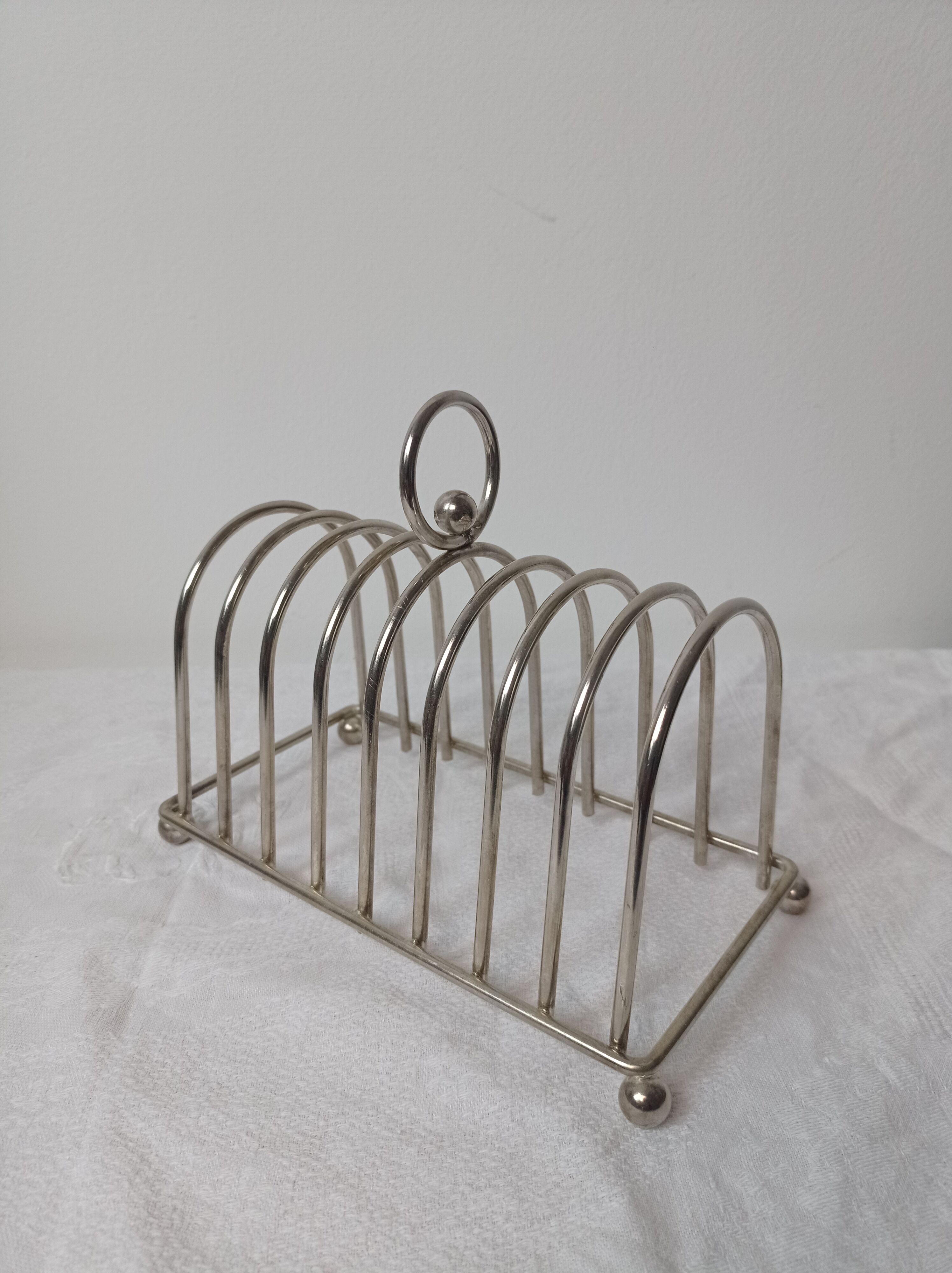 Silver metal toast door