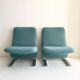 Pair of armchairs Concorde model Pierre Paulin for Artifort 1960 s