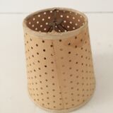 Mini lampshade with vintage perforated cardboard pliers