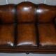 Restored vintage leather sofa from a gentleman's Victorian club.