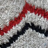 Vintage Moroccan Berber rug – 75x165 cm – Red & black