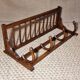 Curved wooden bistro coat rack from the 1930s
