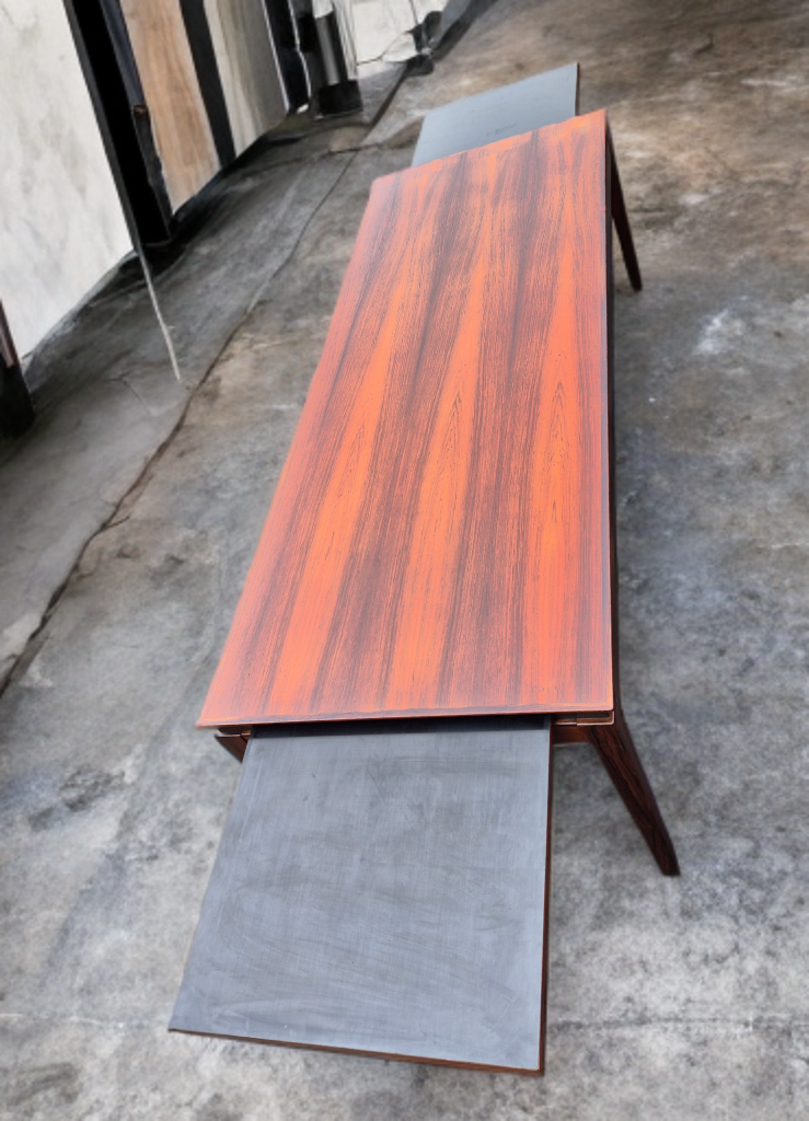 Extendable coffee table in rosewood, Danish vintage 1960s