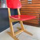 Chaise enfant Casala vintage rouge