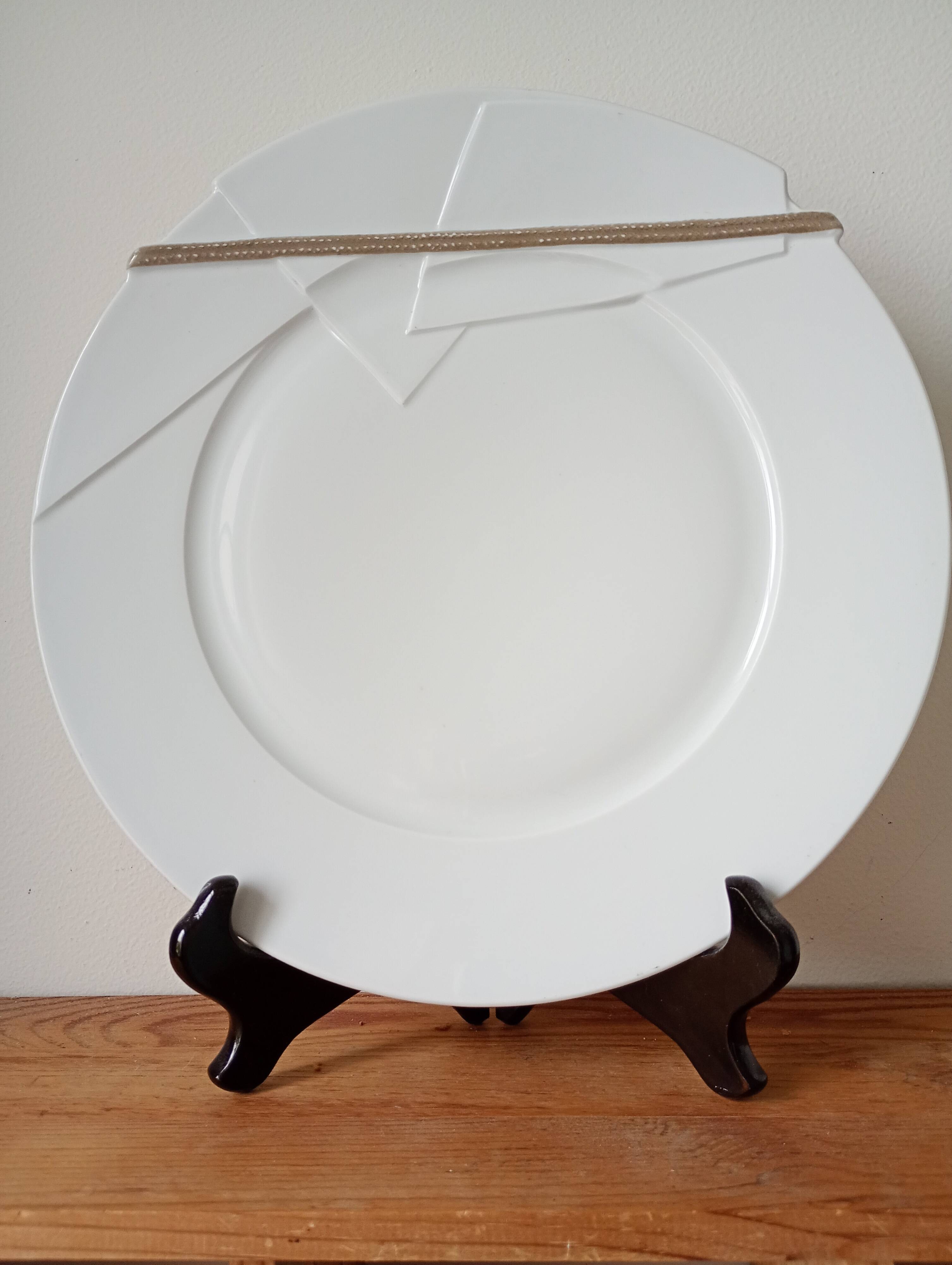 Haviland Limoges trompe-l'oeil plate