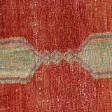 3x11 geometric red oushak runner