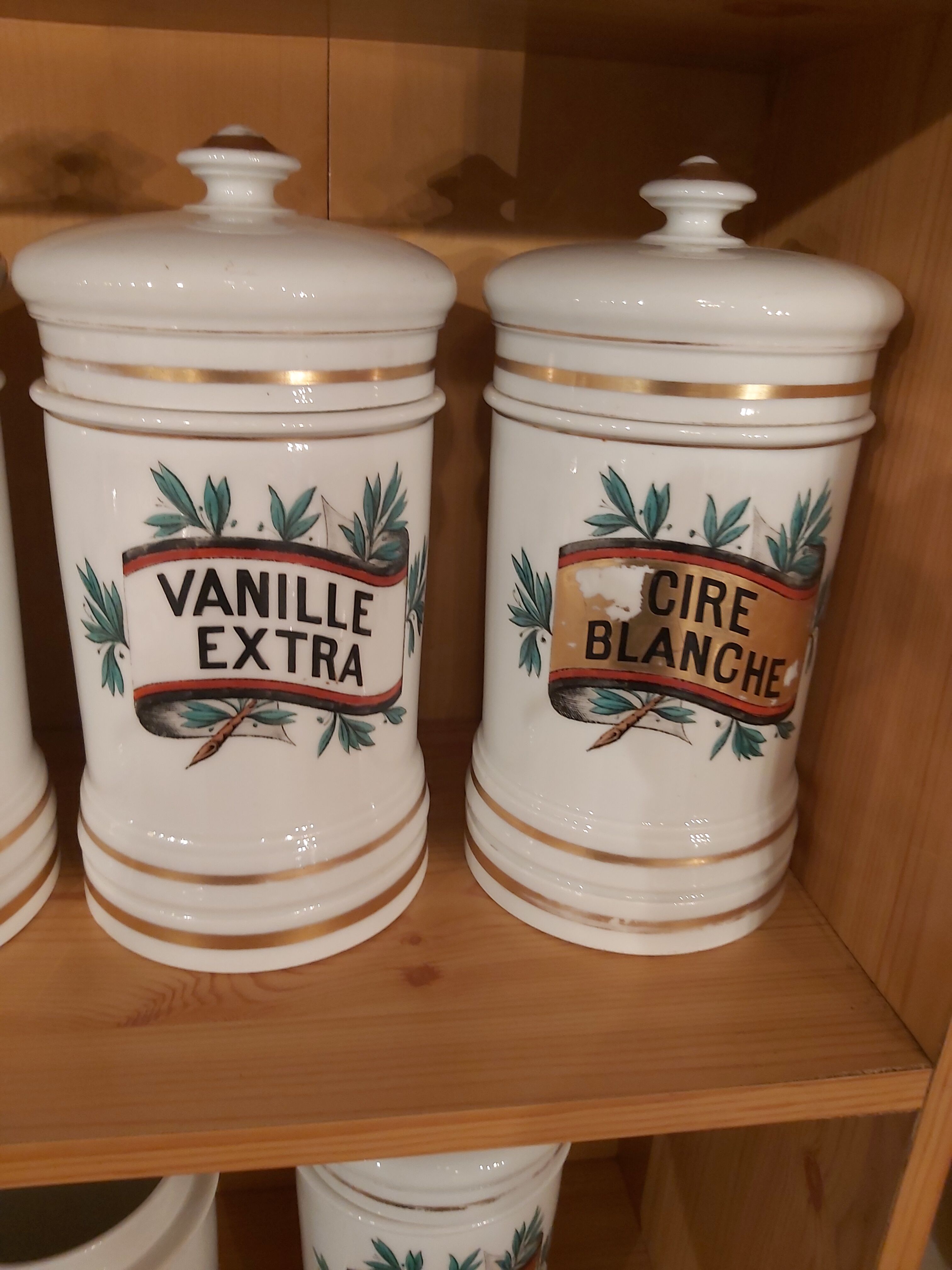 Lot of old medicine jars