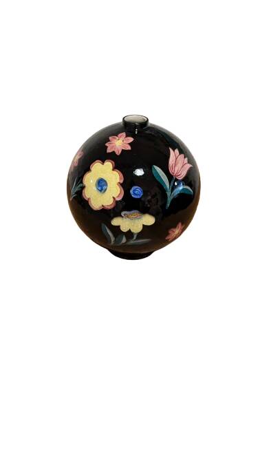 Vase with floral decoration, 1950s