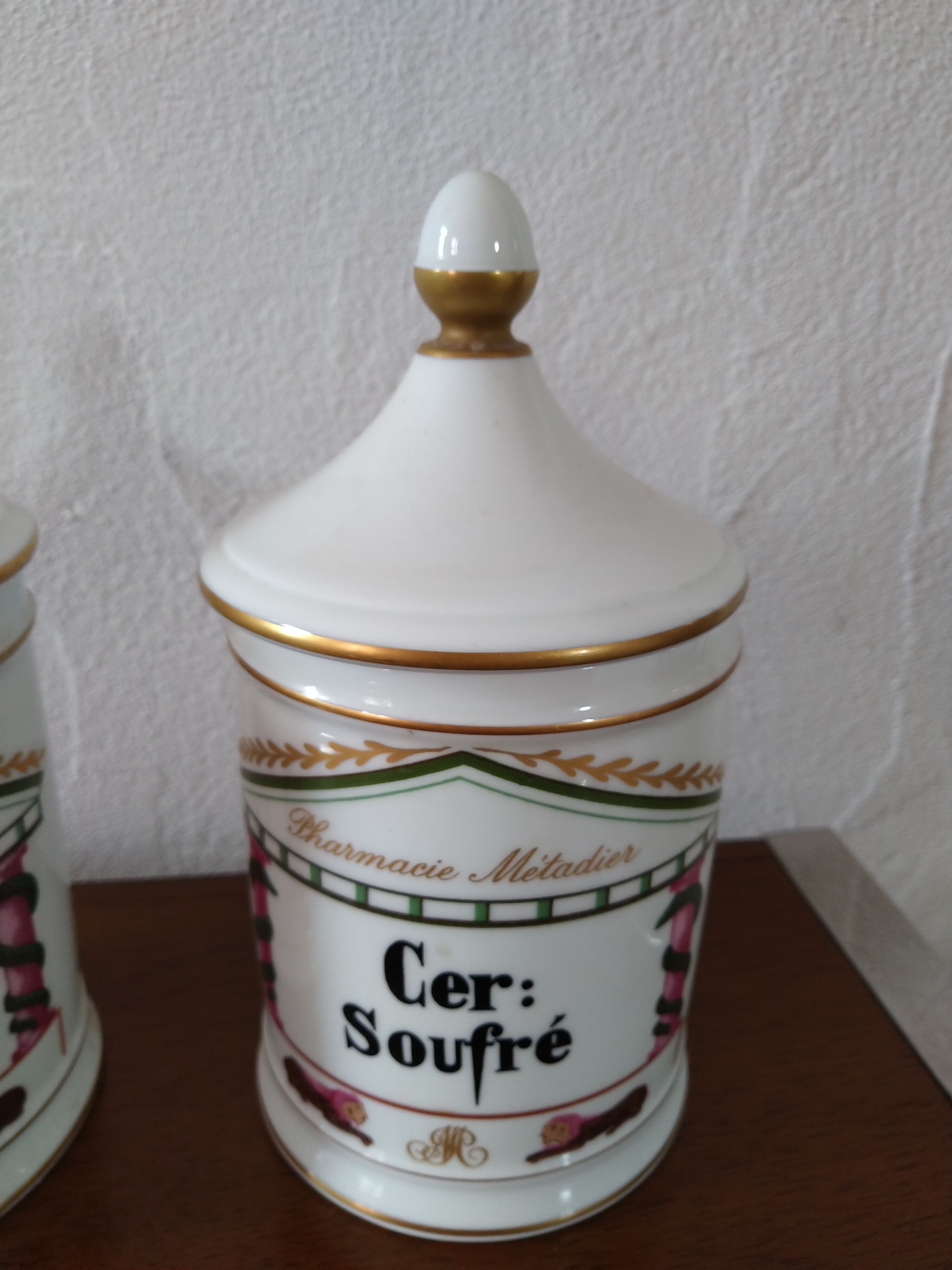 Pair of pharmacy jars