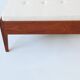 Scandinavian daybed in teak, wool and leather Denmark 1960